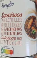 Saucisse aux lentilles