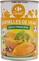 Quenelles de veau Sauce financière