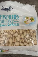 Pistaches grillées sans sel ajouté