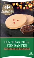 Les tranches fondantes 50% de foie gras