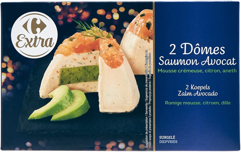 2 Dômes saumon Avocat