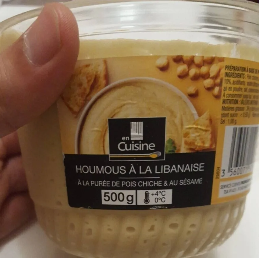 Houmous a la libanaise a la puree de pois chiche & au sesame