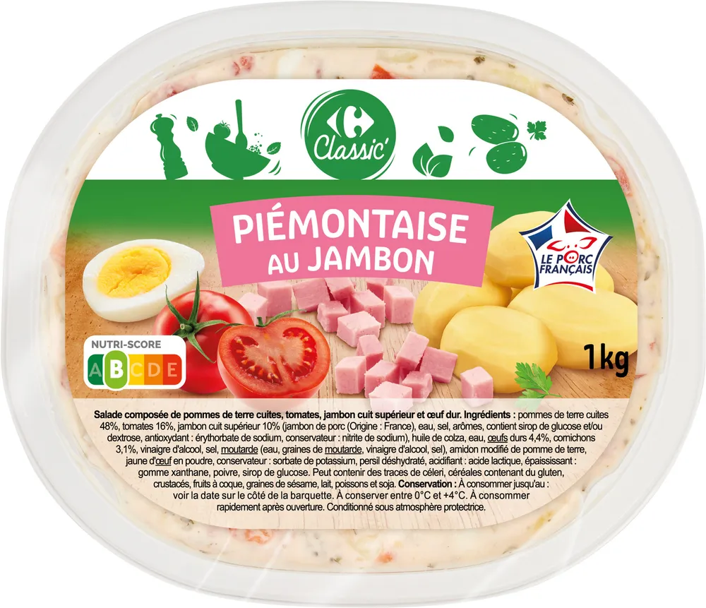 Piémontaise au jambon