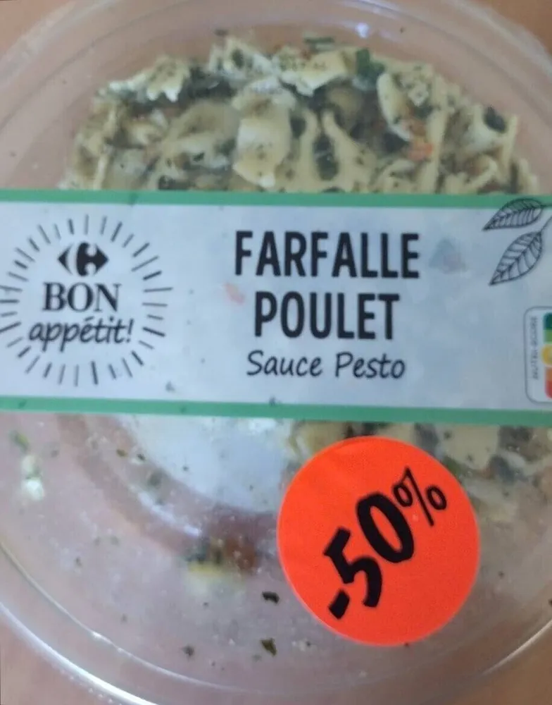 SALAD' PASTA A L'ITALIENNE Farfalle, poulet SAUCE PESTO