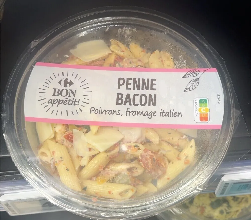 SALAD' PASTA PENNE BACON Poivrons, fromage italien