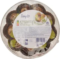 12 escargots préparés
