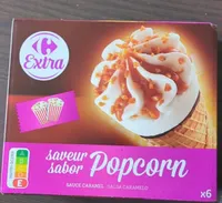 Glace saveur Pop Corn sauce caramel