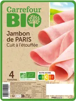 Jambon de Paris cuit à l’étuvée