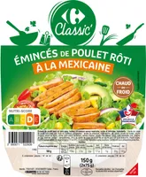 Eminces de poulet roti a la mexicaine