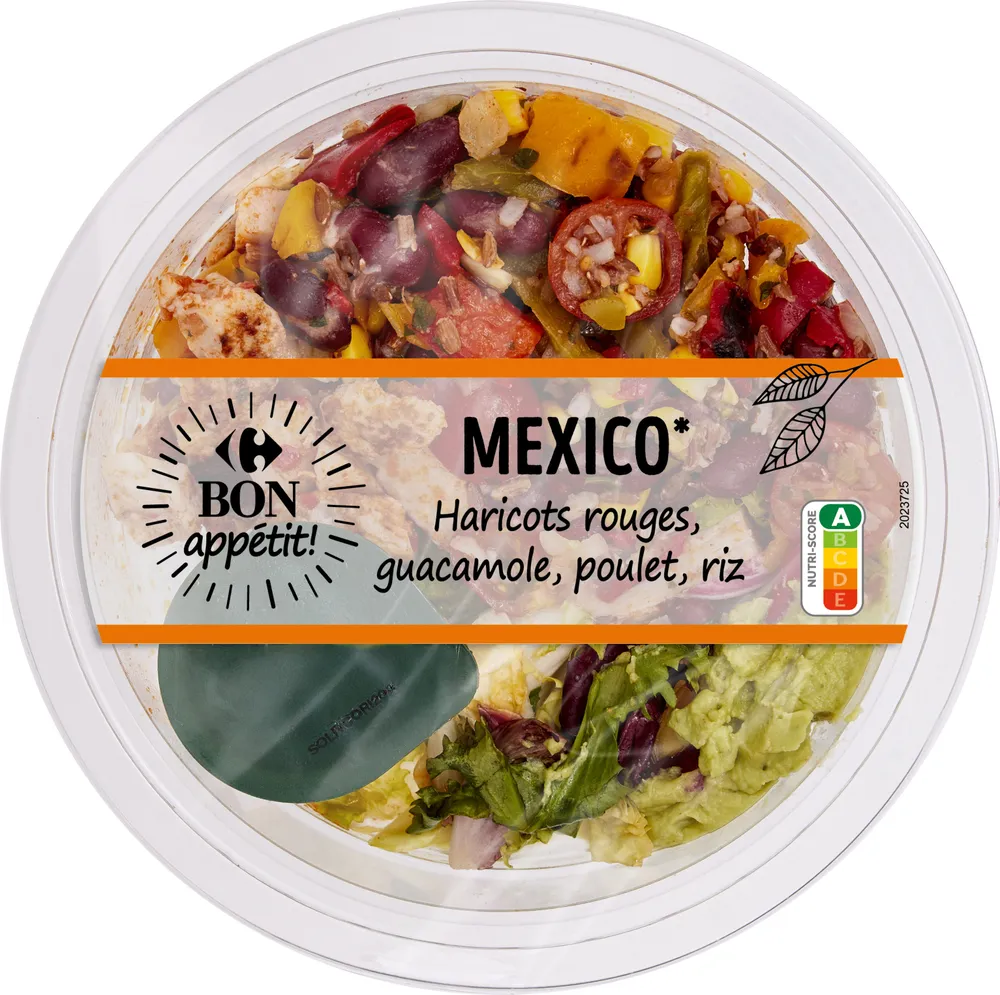 SALAD' BOWL MEXICO* Haricots rouges, poulet, riz