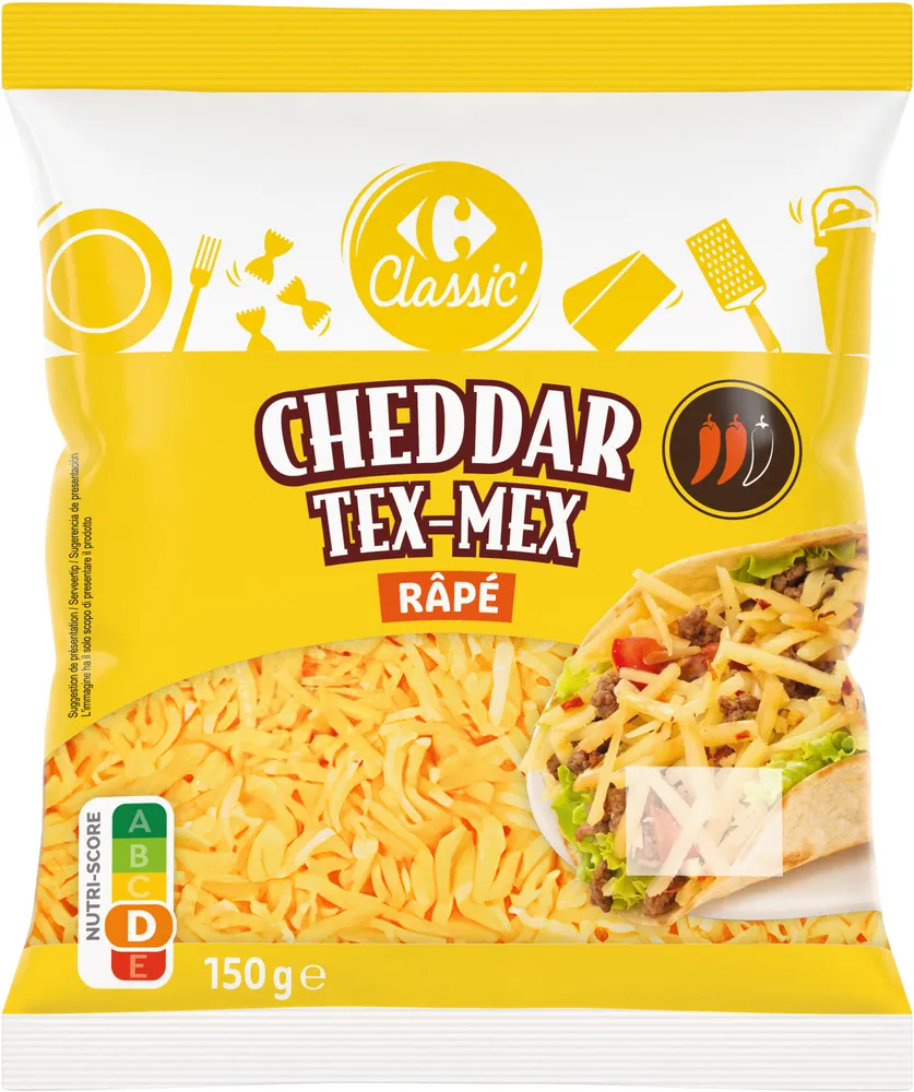 Cheddar TEX-MEX Râpé