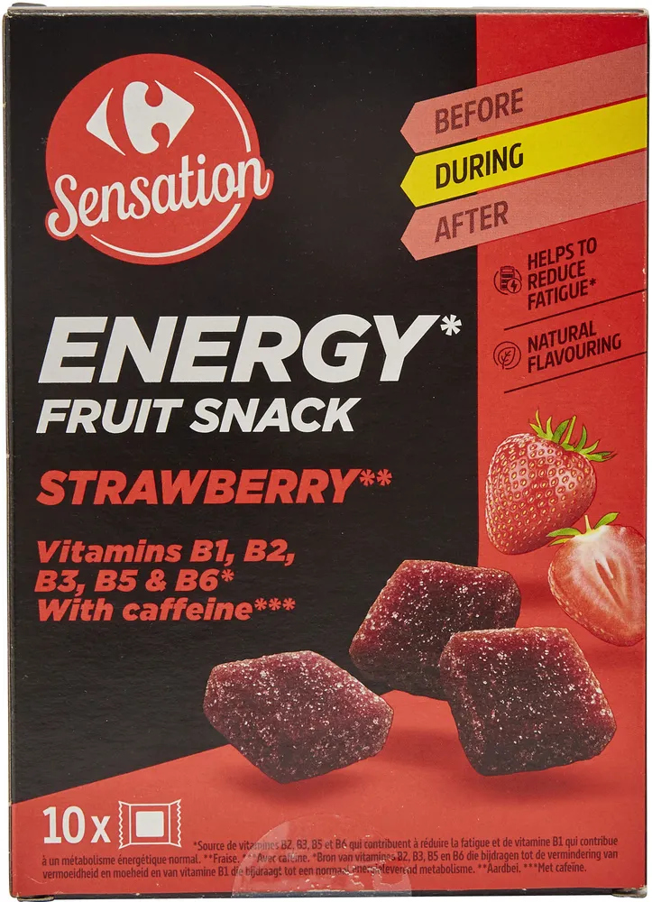 Energy fruit snack