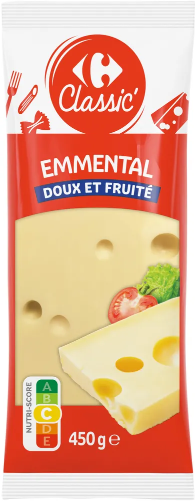 Emmental doux et fruité carrefour classic