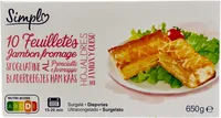 Feuilletés jambon, fromage