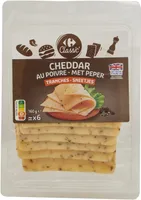 Cheddar Au poivre Tranches