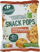 Végétal Snack pops Saveur Paprika