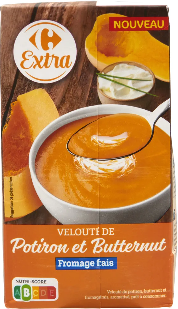 VELOUTE DE Potiron et Butternut Fromage frais