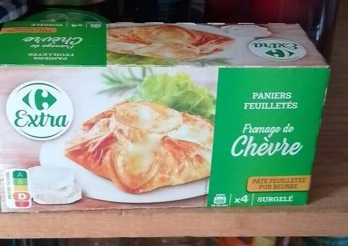 Paniers feuilletés fromage de chèvre