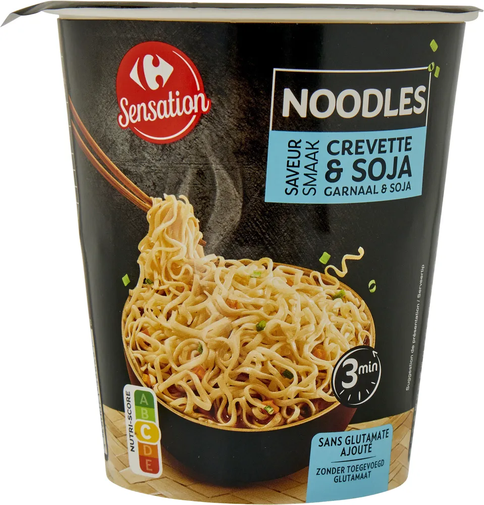 Noodles saveur crevette & soja