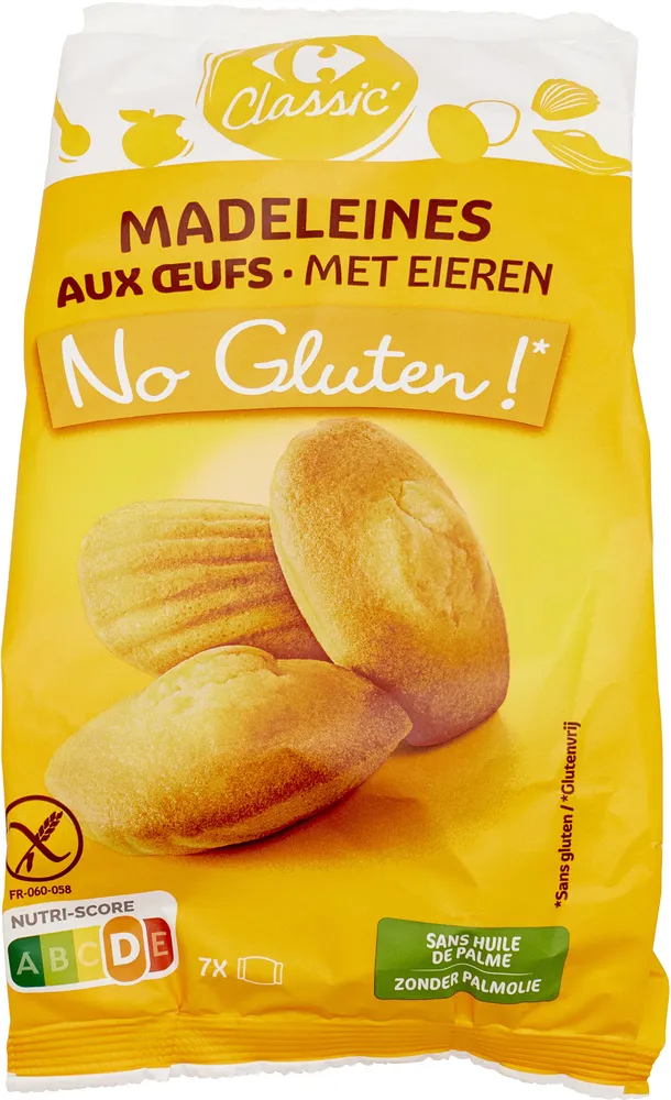 Madeleines aux oeufs No Gluten !*