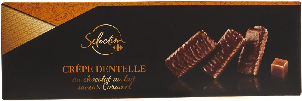 Crêpe dentelle au chocolat au lait saveur caramel