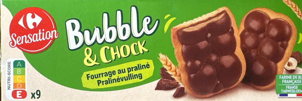 Bubble & Chock Fourrage au praliné