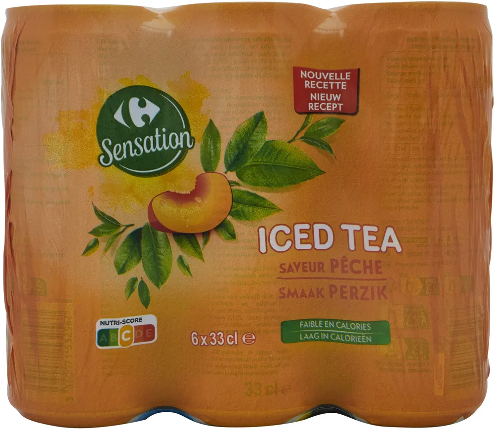 Iced tea saveur pêche
