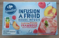 Infusion a froid parfum pêche framboise