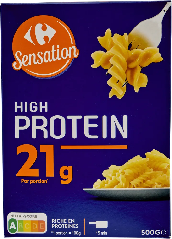 pâtes high protein