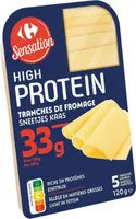 High protein tranches de fromage