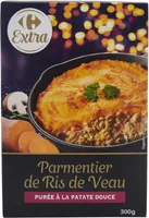 Parmentier de Ris de Veau PURÉE À LA PATATE DOUCE