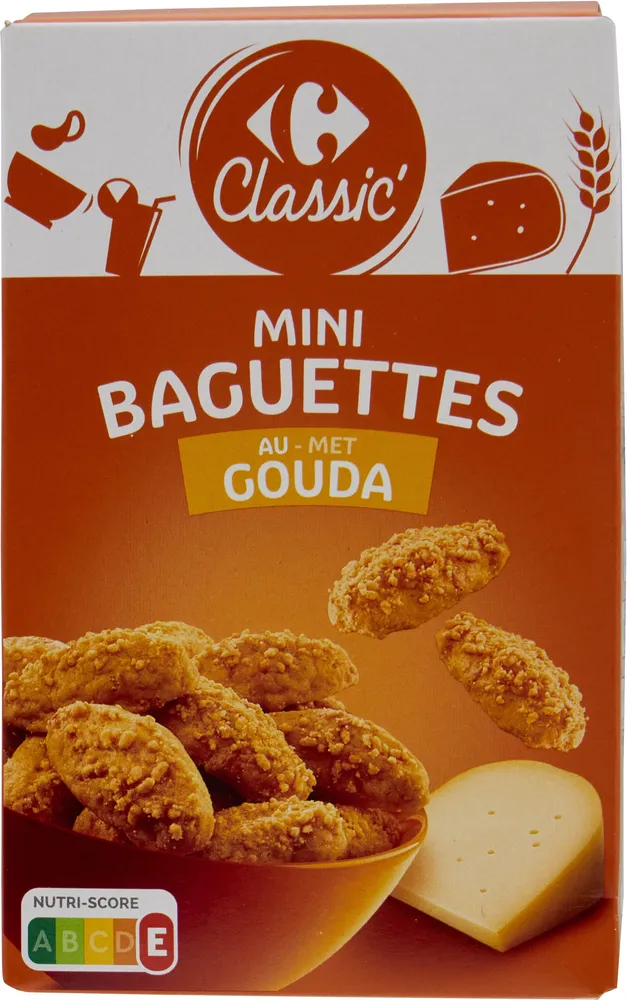 Mini baguettes au Gouda