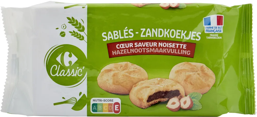 Sablés Cœur saveur noisette