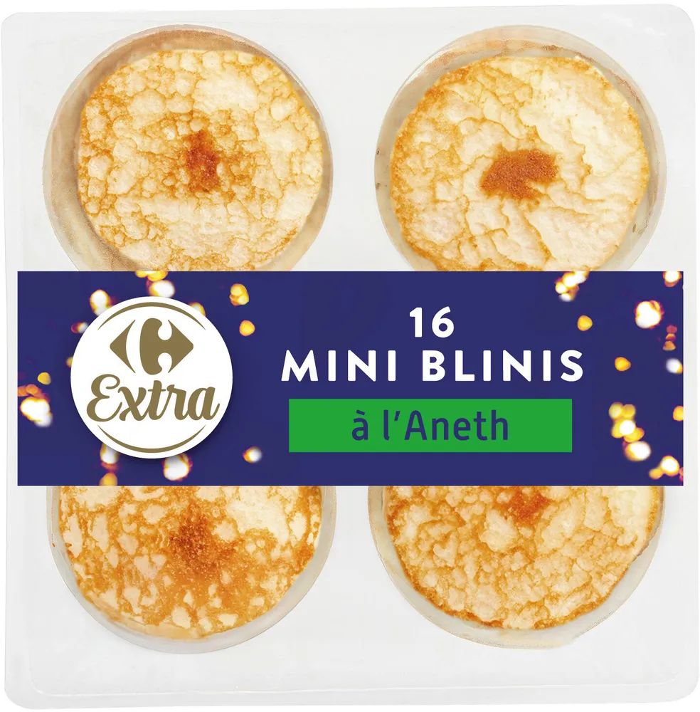 16 Mini Blinis à l'Aneth
