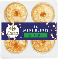 16 Mini Blinis à l'Aneth