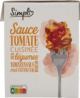 Sauce tomate cuisinée aux légumes