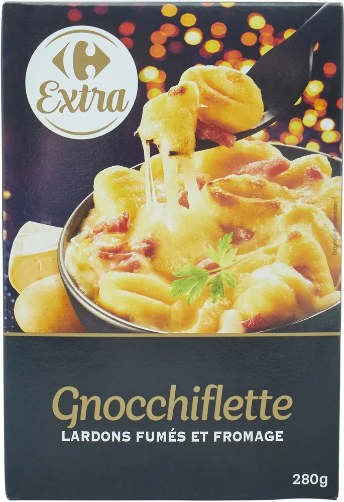 Gnocchiflette lardons fumés et fromage