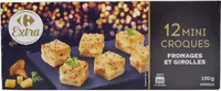 12 mini croques fromages et girolles