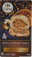 Rôti de dinde farci avec des cepes