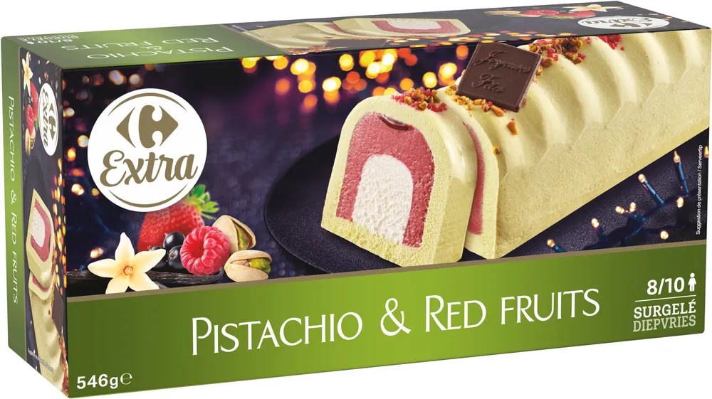 Pistachio & red fruits