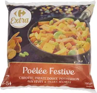 Poêlée festive Carotte, patate douce, potimarron