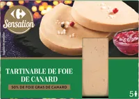 Tartinable de foie de canard (50% de foie gras de canard)