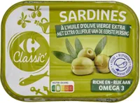 Sardines à l'huile d'olive vierge extra