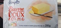 Beurre doux 60% M.G