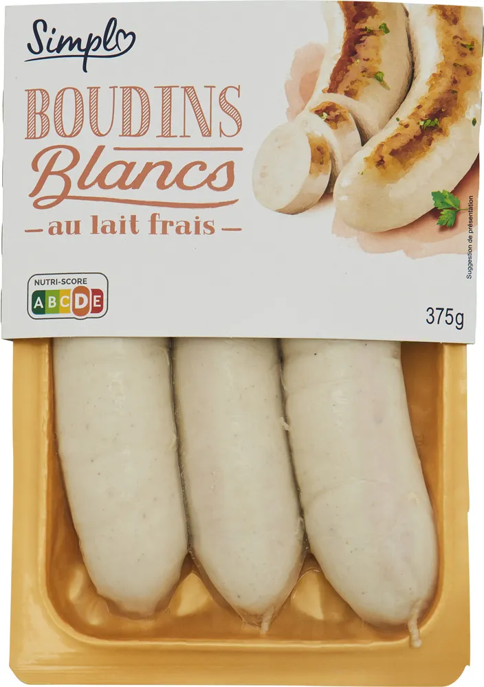 BOUDINS BLANCS au lait frais