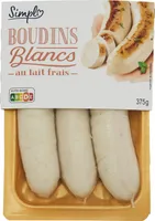 BOUDINS BLANCS au lait frais