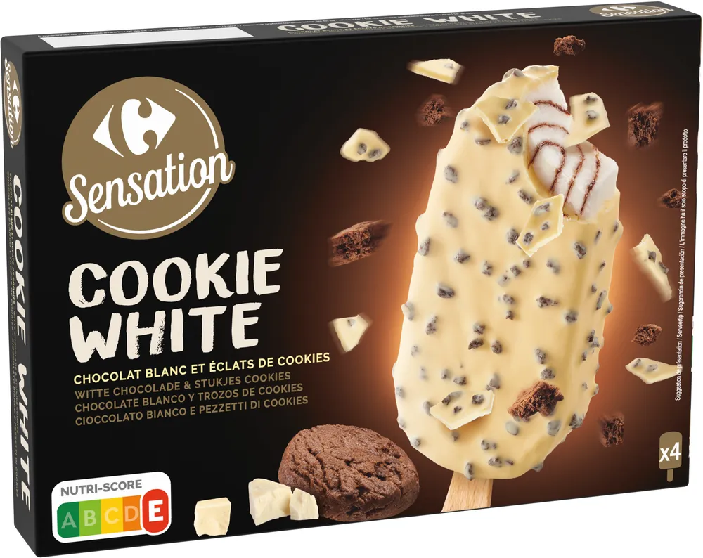 Cookie white chocolat blanc et éclats de cookies