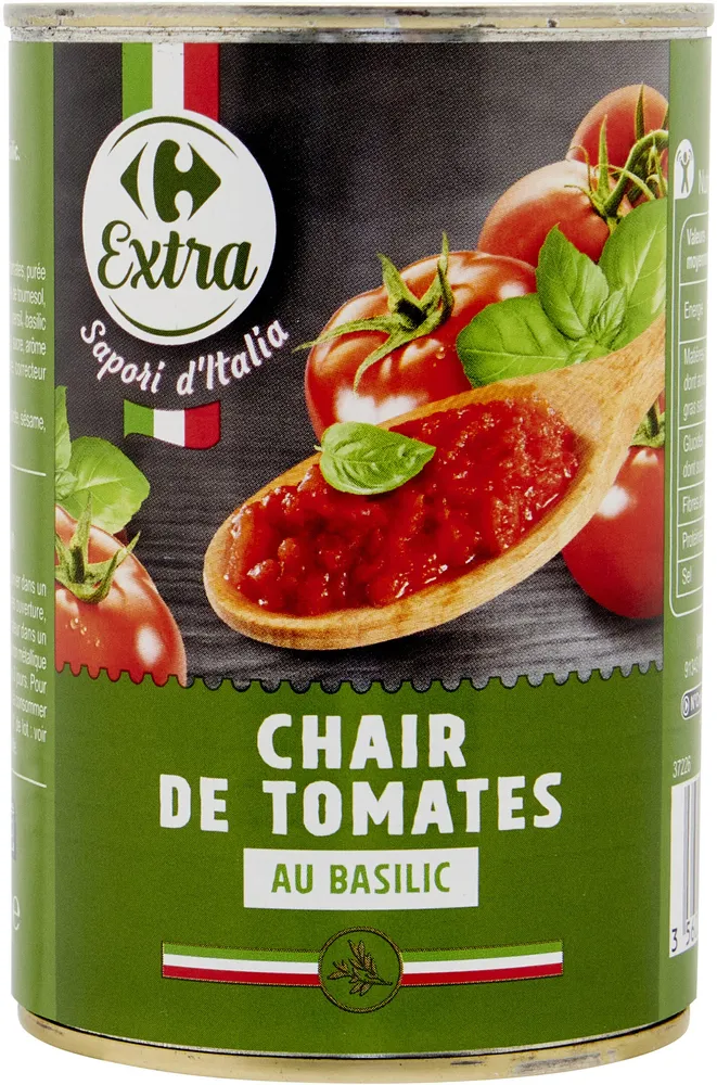 Chair de tomate au basilic