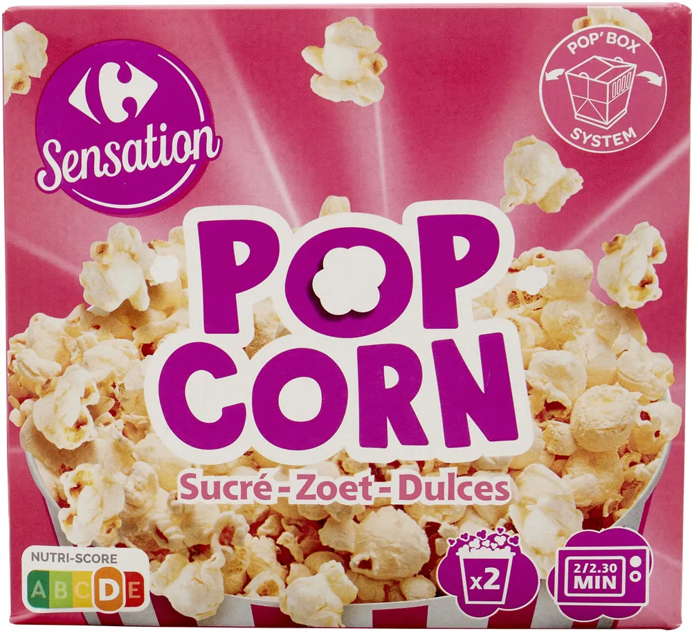 Pop corn sucré