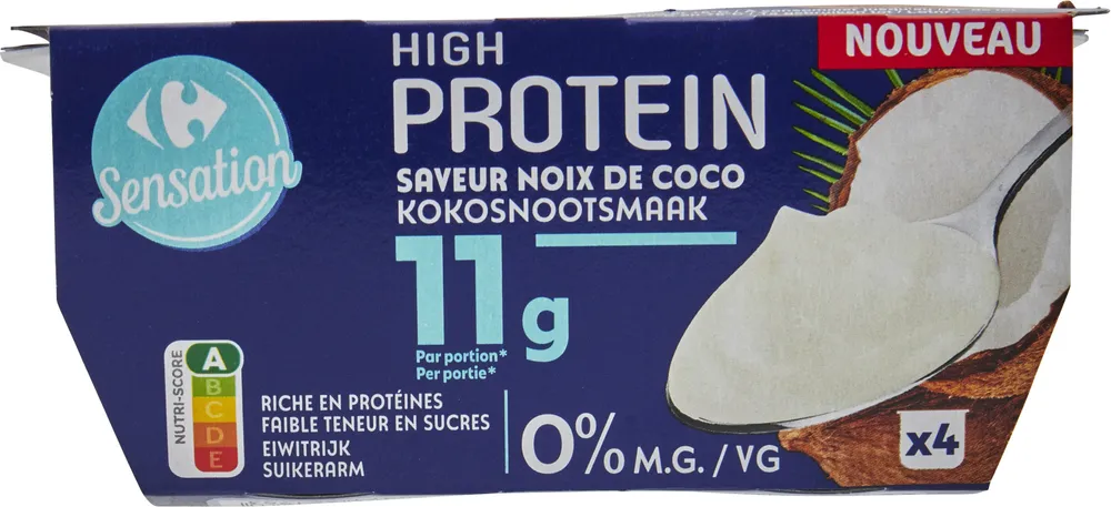 High protein saveur noix de coco